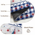 thumbnail image 6 of Independence Day 2'x6' Runner Rugs for Hallway Kitchen Bedside Non Slip Washable, American Flag Star Wooden Buffalo Check Entryway Rug Runners with Rubber Backing, Long Carpet Runner for Laundry Room, 6 of 8