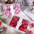 thumbnail image 2 of BNNG Christmas Ball Ornaments Set（26pcs）- Hanging Christmas Tree Ball Decorations in 6 Styles and 3 Sizes Shatterproof No Color Fading for Xmas Holiday Party Wedding Decor, 2 of 8