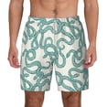 thumbnail image 2 of Goofa Hand Drawn Snake Printed Men's Swim Trunks Board Shorts Quick Dry Mens Swimming Trunks with Compression Liner,Breathable Fit Hawaii Beach Shorts-3X-Large, 2 of 9