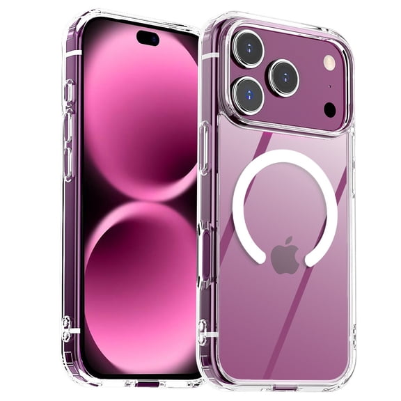 AICase For Apple iPhone 18 Pro Max 6.9 inch 2026 Case Magnetic Clear Shockproof Bumper Slim Back Cover MagSafe Compatible