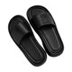 thumbnail image 2 of Zapatillas deslizantes para mujer, moda de verano, sandalias informales de suela gruesa para mujer, sandalias planas para salidas en la playa, compras de viaje, negro 37, 2 of 8