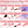 thumbnail image 3 of WOLADY Poly Nail Gel Extensi&oacute;n Kit, 9 Colores 15ml Kit de Esmalte de U&ntilde;as en Gel con Luz Ultravioleta, Base Top Coat, L&iacute;quido Sinovial y Herramientas de Manicura, Rega, 3 of 9