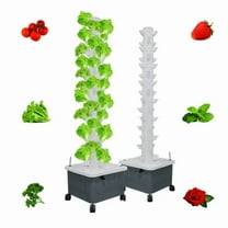 TIRUSS Vertical Hydroponic Grow Tower, 45-Hole with Pump and Accessories