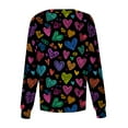thumbnail image 3 of Resicozy Valentine's Day Jackets for Women Plus Size Scrub Jacket Long Sleeve Heart Print Nurse Coat with Pockets 2026 Mint Green S, 3 of 4