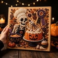 thumbnail image 4 of Halloween Pearl Art Kit, Cute Ghost 3D Diamond Art DIY Craft Kit with Resin Pearls, Halloween Wall Decor Painting for Beginners, Fall Home Decoration, Seasonal Party Activity & Handmade Gift, 4 of 6