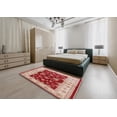 thumbnail image 5 of Ahgly Company Machine Washable Indoor Round Industrial Modern Pastel Orange Area Rugs, 7' Round, 5 of 7