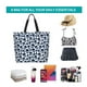 thumbnail image 5 of Balery black Skull white Bolsa Tote Estilo Estético con Cremalleras, Bolsa de Hombro, Bolsa de Compras Grande y Plegable, 5 of 7