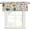 Beige, variant on Kitchenware Rod Pocket Curtain Valance, Vintage Kitchen Cooking Tool Retro Beige Farmhouse Window Valance for Living Room, Bedroom, Kitchen 60"W x 18"L