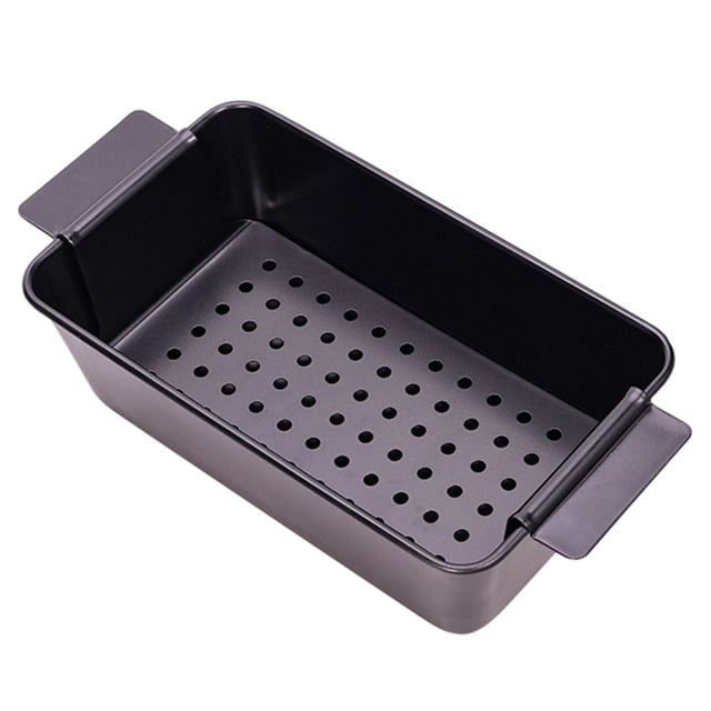 Bakeware Nonstick Meatloaf Pan with Drain Tray 98 X 57 Inch for Meatloaf Roasting and Bread Baking Durable Metal Bakeware for Kitchen Use