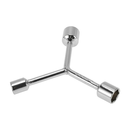 Unique Bargains 1 Pcs Socket Wrench 75mm,75mm,80mm Spanner Socket Remover Hexagon Carbon Steel 13mm,16mm,18mm for Car Motorcycle Dirtbike Y Shaped 3 Way Wrench Sleeve