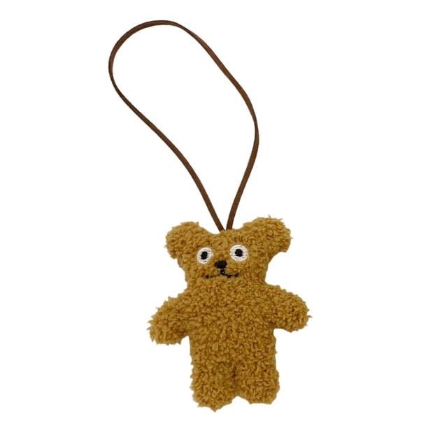 Llaveros Little Bear Llavero Recuerdos Felpa Decoración Lindo Nombre de dibujos animados Colgante para Comunión Bautizo Invitada Macarena Etiqueta de nombre