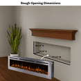 thumbnail image 6 of The Sideline Deluxe by Touchstone - Stainless Steel 60 inch Recessed Smart Electric Fireplace, 6 of 12