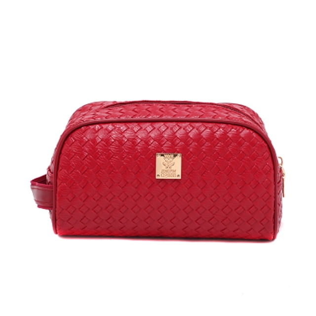 Bolso cosmético portátil de gran capacidad impermeable del bolso del almacenamiento, hecho de PU