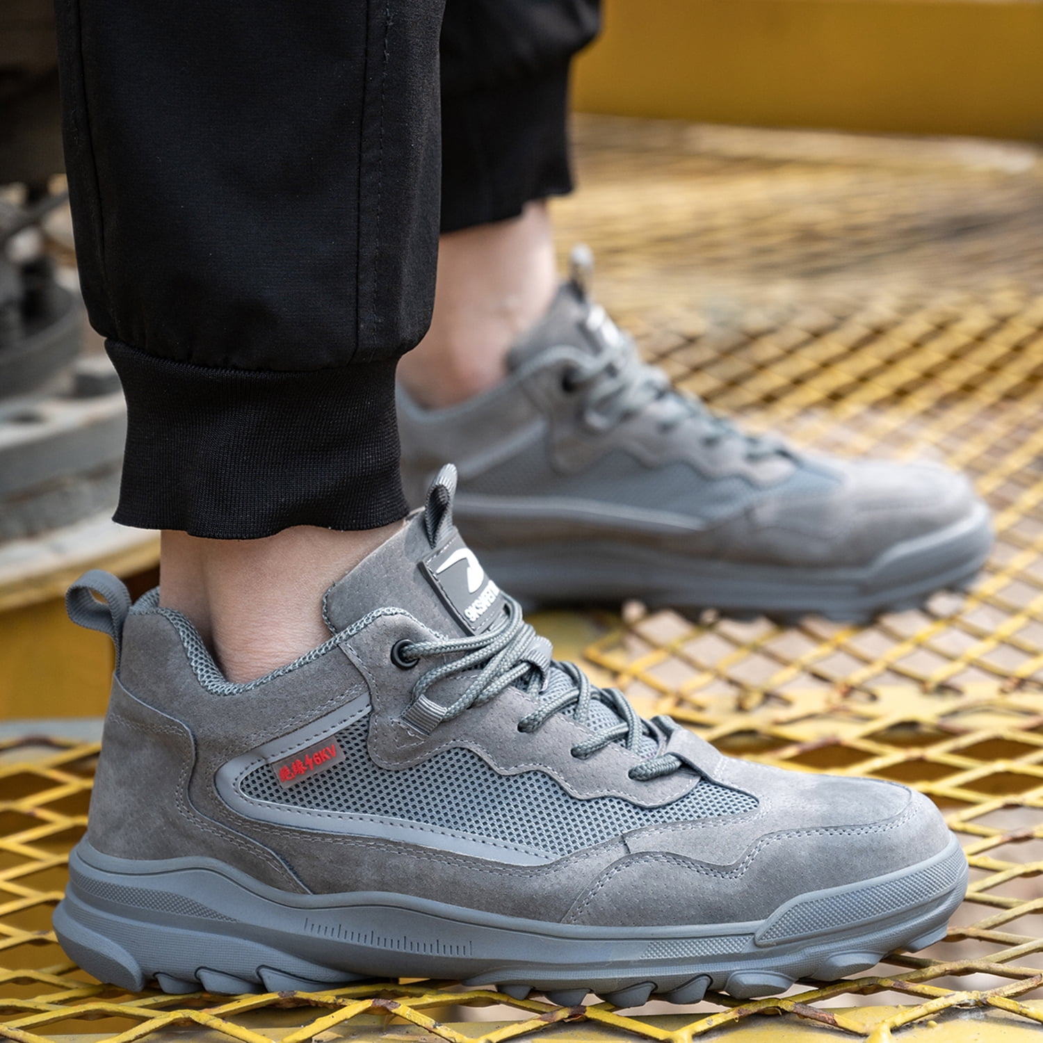 Tanleewa Comfortable Steel Toe Work Shoes for Men & Women, Safety