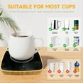 thumbnail image 6 of BN-LINK Mug Warmer, Electric Coffee Warmer for Desk with Auto Shut Off, 3 Temperature Setting, Smart Cup Warmer for Heating Coffee, Beverage, Milk, Tea and Hot Chocolate(Wood Grain Color), 6 of 8