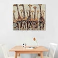 thumbnail image 2 of Orinice Giraffes Fine Art Aesthetic Wall Painting Canvas Print for Home Decor - Bedroom, Office, Kitchen, Classroom, Bathroom 16x12in, 2 of 6