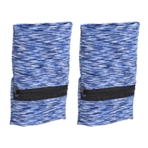 Wrist Pouch 6"x 4", Wrist Wallet Sports Wristband Wallet with Zipper Pocket for Running (Blue, 2 Pcs)