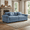Blue, variant on Homy Casa Sectional Sofa, Deep Seat Corduroy Modular Couch with Pillows for Living Room, Blue
