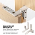 thumbnail image 4 of FUEENIRVA Door Hinges Stainless Steel Silver for Home Use Durable and Rust-Resistant 2Pcs, 4 of 6
