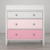 Little Seeds Monarch Hill Poppy 3-Drawer Changing Table, White/Pink