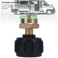 thumbnail image 3 of RV Tank Refill Adapter, Metal Portable RV Bottle Refill Adapter Wide Compatibility  for Trailer for QCC1 Type1 Tank, 3 of 7
