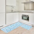 thumbnail image 3 of Spring Kitchen Rugs Set of 2 Daisy Flower Door Mat Blue White Floral Non Slip Floor Rugs for Home Kitchen Room Decor Supplies, 3 of 6