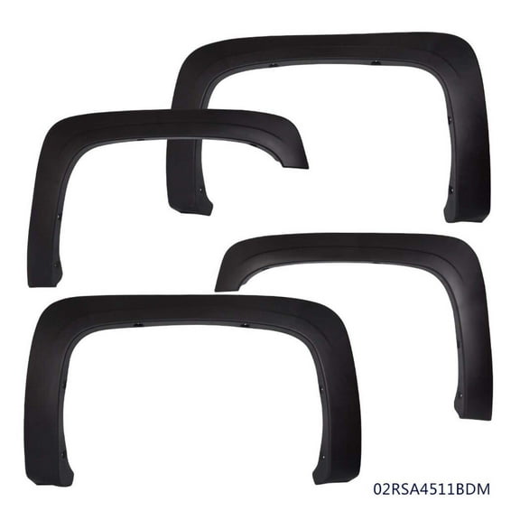 WaiRitoday Factory Style Fender Flares Fit For 07-13 Chevy Silverado 1500/2500HD/3500HD