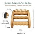 thumbnail image 2 of Natural Wooden Foot Roller Massager, 2 of 8