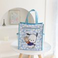 thumbnail image 1 of Sanrio-bolsa impermeable de doble capa con dibujos animados para estudiantes, bolsa de almacenamiento de archivos portátil con cremallera, Cinnamoroll Kuromi My Melody, 1 of 4
