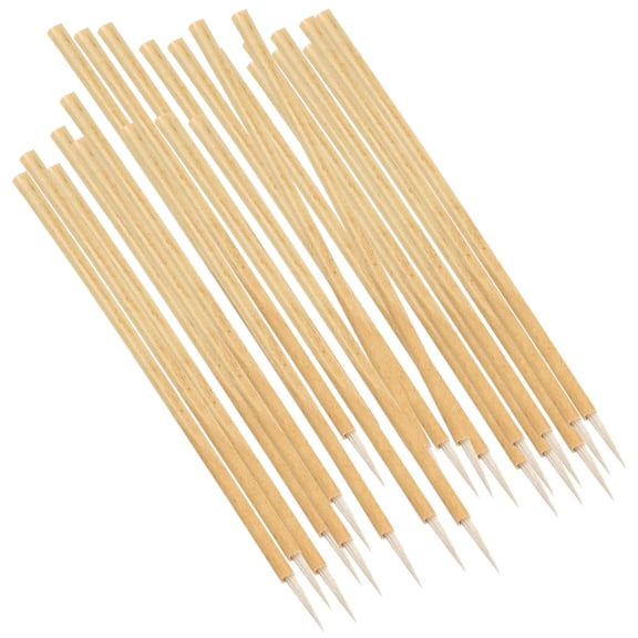 LOLIPPYY Golden Industrial Writing Brush Bamboo Wool for Marking and Tracing 100Pcs
