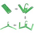 thumbnail image 4 of LHWEN Folding Clothes Rack Portable Aluminum Alloy Hanger for Camping Travel Home Outdoor Wardrobe Organizer, 4 of 5