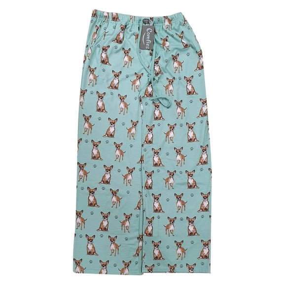 E & S Imports Women's #017 Chihuahua Dog Lounge Pants - Pajama Pants Pajama Bottoms - X-Large