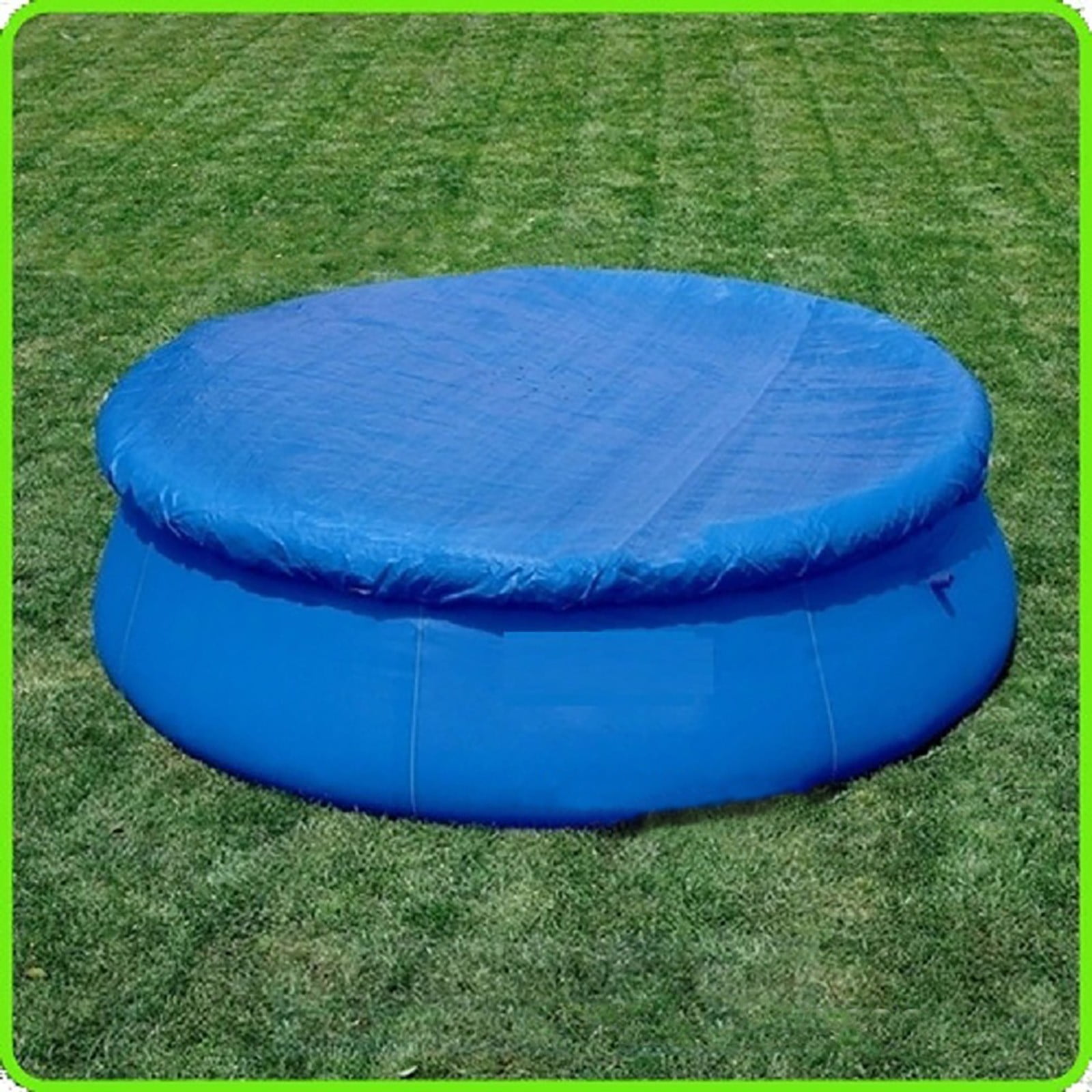 Round Pool Covers for 11Ft (132 Inch) Round Easy Set Inflatable Swimming Pools,Durable Pe Tarpaulin Dust Proof Rain Proof Garden Outdoor Paddling Family Above Ground Round Pools Covers