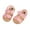 Pink, variant on Toddler Girls Sandals Soft Rubber Flats Summer Baby Flower Girl Shoes First Walkers Beach Summer Shoes Gold 9-12 Months