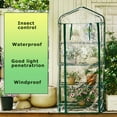 thumbnail image 1 of YAOMOBB Screened Ventilation Greenhouse Cover Clear PVC Greenhouse Replacement Cover for Sunlight Visibility and UV Resistance Zipper Door for Easy Access, 1 of 7