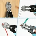 thumbnail image 3 of SHALL 8-Inch Mini Bolt Cutter, Small Heavy Duty Wire Cutter, Two-Color Ergonomic Handle, Security Lock, More Efficient Leverage & Adjustable Opening, Belt Bag Included, 3 of 7