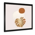 thumbnail image 2 of Designart 'Abstract Geometry Shapes and Tropical Palm Leaf II' Modern Framed Art Print, 2 of 4