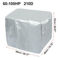 thumbnail image 4 of Motoforti Outboard Boat Motor Engine Cover 60-100HP Waterproof 210D Oxford Cloth Silver Tone, 4 of 6