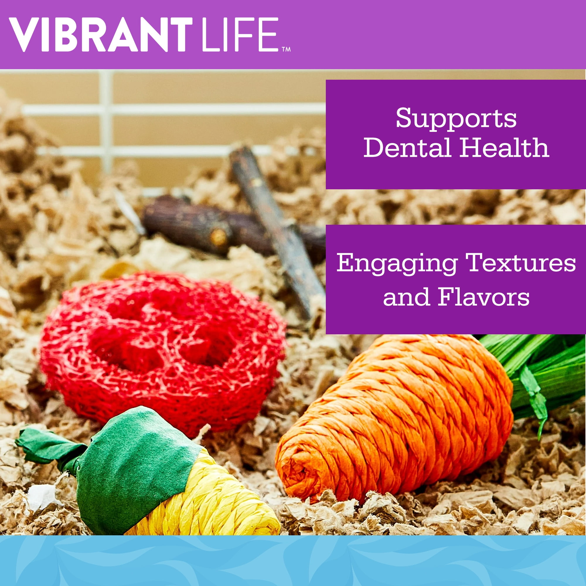 Vibrant Life 9-Piece Variety Pack of Garden Crunch Chews for Small Animals
