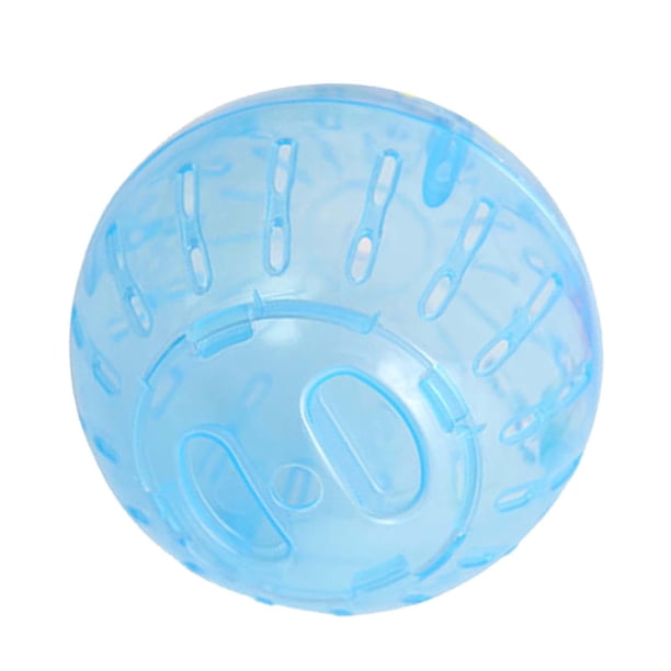 Pelota de ejercicio para hámster, pelota para correr, juguetes bonitos y transparentes para mascotas, pelota rodante para hámster, pelota para correr, Azul