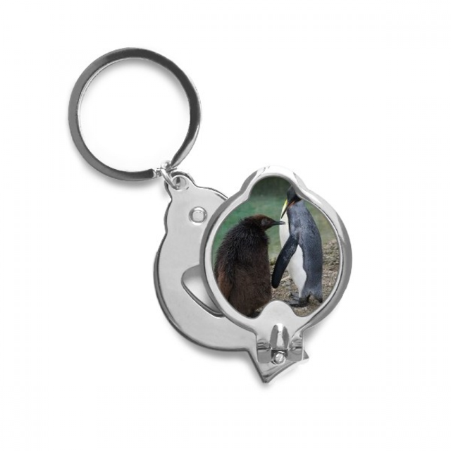 Sea Cold Antarctic Penguin Science Nature Picture Finger Nail Clippers Scissor Stainless Steel Cutter