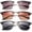 3 Pack Black, variant on 3 Pack Metal Vintage Frame Metal Bridge Plastic Eye Bow Fashion Sunglasses for Men for Women