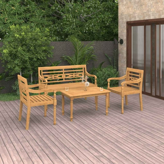 vidaXL Garden Lounge Set Teak