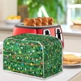 thumbnail image 4 of ZUXONGSY Christmas Tree Toster Cover 2 Slice Appliance Cover Toaster Cover Wide Slot Fits for Most Standard 2 Slice Toasters Small Appliance Dust Cover Lightweight Xmas Gift, 4 of 7