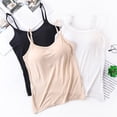 thumbnail image 4 of Ruyang Cingard Shoulder Slim Short Navel Hot Girl Small Vest Fashion Womens Solid Color Hanging Neck Backless Wrap Bra Top Fitted T Shirt, 4 of 5
