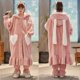 thumbnail image 4 of Conjunto de pijama de franela con capucha para mujer, ropa de dormir cómoda, bonita, Kawaii, gruesa, para el hogar, invierno, navidad, 4 of 4
