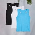 thumbnail image 2 of YunPes 3 Pack Boys Tank Tops Kids Ribbed Sleeveless Athletic T Shirts Basic Tops Crewneck Undershirts Youth Casual Workout T-Shirt, 2 of 9