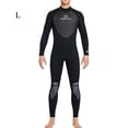 thumbnail image 4 of Yuarrent Traje de buceo Neopreno Nylon Traje de baño de manga larga Borde de cuero Clásico Cuello Traje de neopreno de Deportes acuáticos Hombres Negro L, 4 of 6