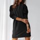 thumbnail image 2 of Gibobby Vestido casual para mujer Vestido de suéter de manga larga con cuello redondo para mujer Vestido casual suelto de lana de color sólido(Negro,G), 2 of 5