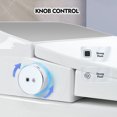 thumbnail image 6 of Heated Seat Smart One Piece Toilet, Automatic Flush Tank Less without Bidet, with Foot Sensor Flush, White Night Light, Knob Control, Power Outage Flushing, Soft Close Cover, White, 6 of 11